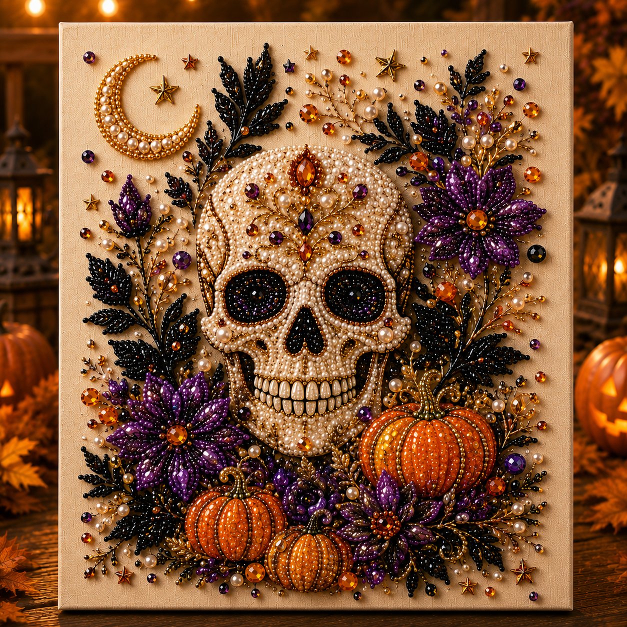 π₯ Last Day 50% OFF β 2026 New π»β¨ Halloween Pearl Art DIY Kit β Turn Tiny Pearls into Spooky-Cute Magic