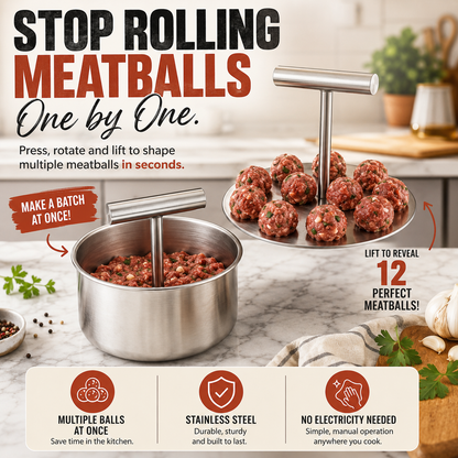 Meatball Maker Spoon – Stainless Steel, Non-Stick