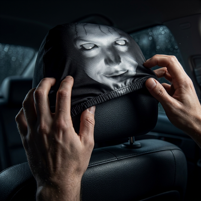 😆 Funny Cartoon Car Headrest Covers