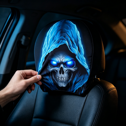 😆 Funny Cartoon Car Headrest Covers