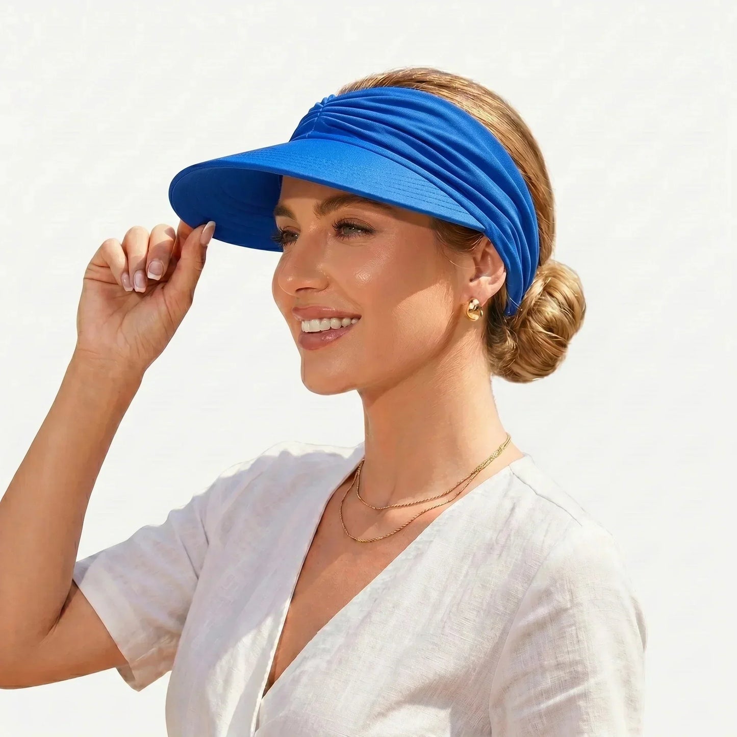 💥LAST DAY SALE 75%OFF💥UPF 50+ Sun Visor Ponytail Hat