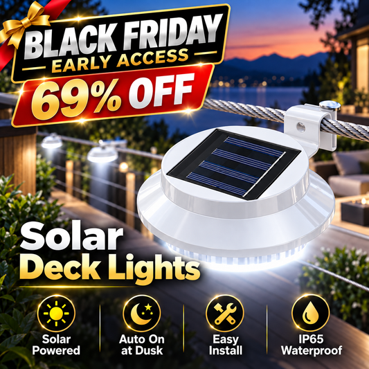 🔥 BLACK FRIDAY EARLY ACCESS — 69% OFF ☀️ Solar LED Gutter Wall Light | Outdoor Accent