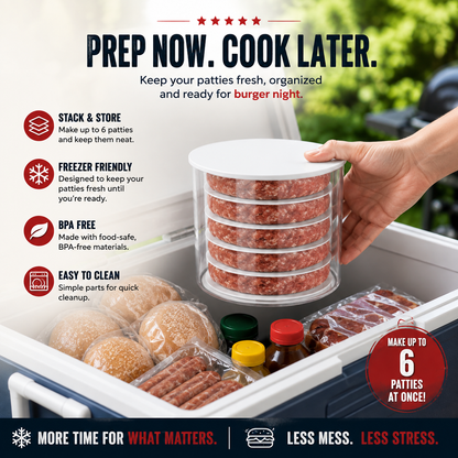 🔥 BLACK FRIDAY EARLY ACCESS — 69% OFF 🍔 Burger Patty Press Maker | Perfect Burgers in Seconds