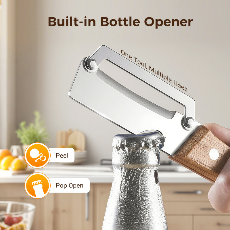 Multifunctional vegetable peeler for the kitchen