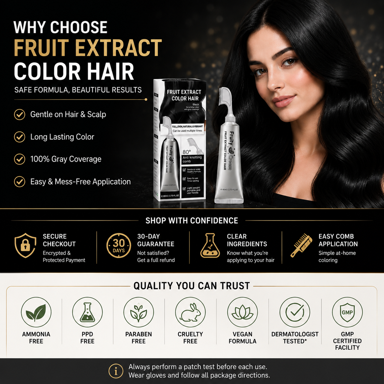 🔥Last Day 50% OFF!  2-in-1 Hair Color Comb