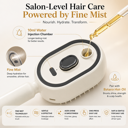 💜 New for 2026 · 60% Off - Moisture Spray Hair Massage Comb