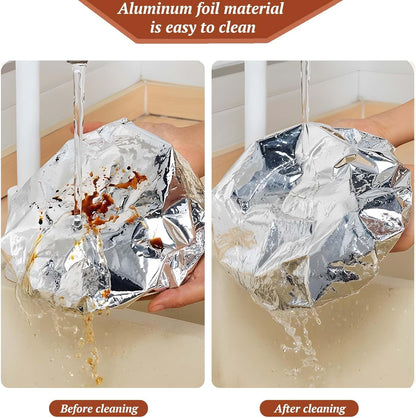 🔥LAST DAY SALE - Home dining table & food container aluminum foil heat-retaining cover