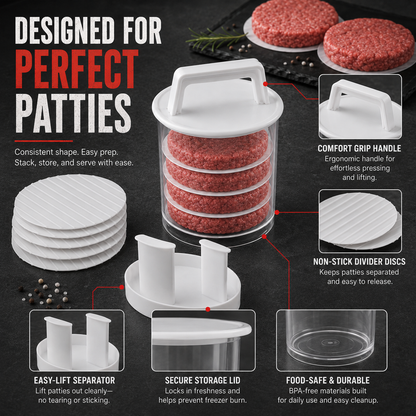 🔥 BLACK FRIDAY EARLY ACCESS — 69% OFF 🍔 Burger Patty Press Maker | Perfect Burgers in Seconds
