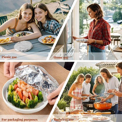 🔥LAST DAY SALE 74% OFF Home dining table & food container aluminum foil heat-retaining cover