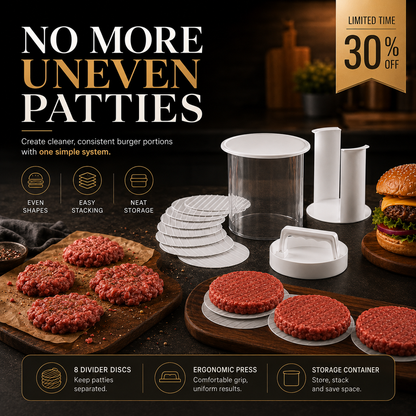 🔥 BLACK FRIDAY EARLY ACCESS — 69% OFF 🍔 Burger Patty Press Maker | Perfect Burgers in Seconds