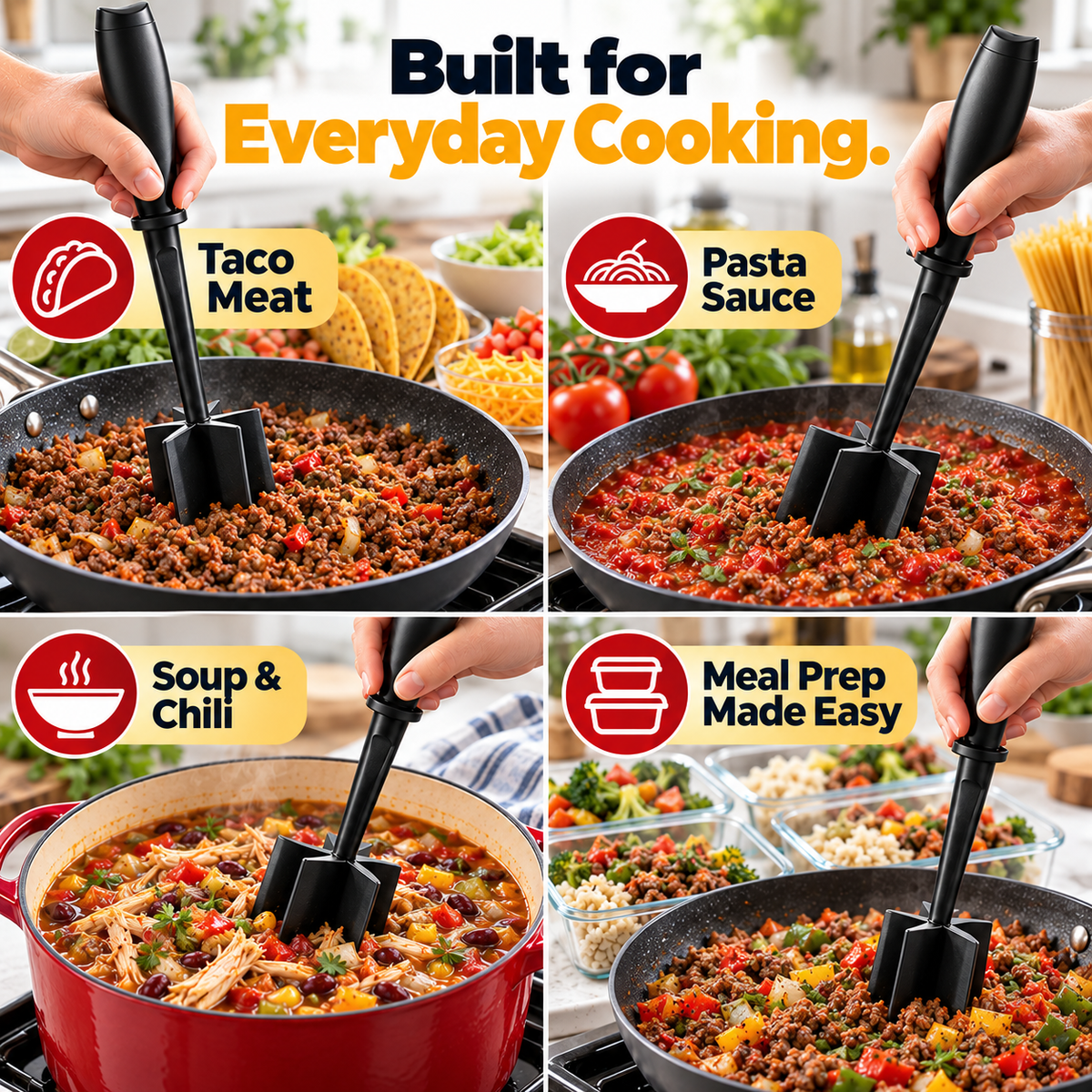 🔥 Meat Chopper for Hamburger – Break Up Meat Faster