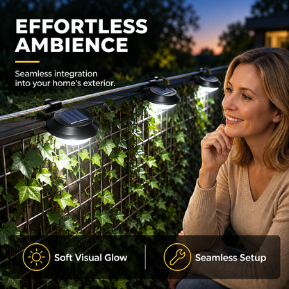 🔥 BLACK FRIDAY EARLY ACCESS — 69% OFF ☀️ Solar LED Gutter Wall Light | Outdoor Accent