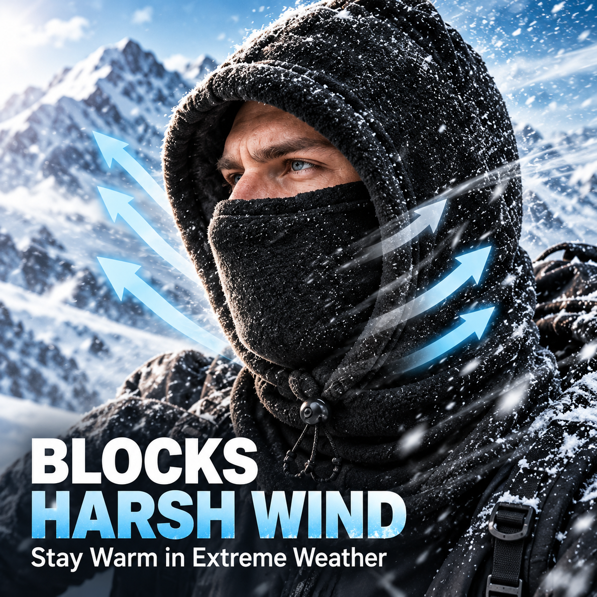 🔥 BLACK FRIDAY EARLY ACCESS — 69% OFF❄️ 3-in-1 Thermal Fleece Balaclava Hood – Windproof Face, Head & Neck Cover