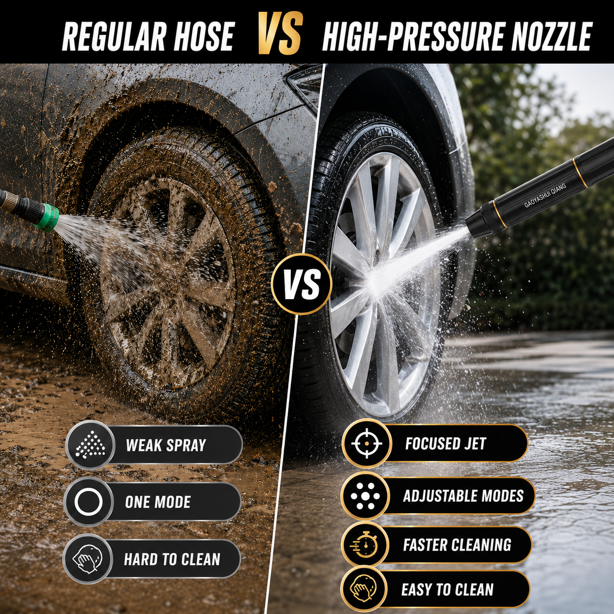 Buy More Get More Free - 3-in-1 High-Pressure Water Gun Nozzle💦