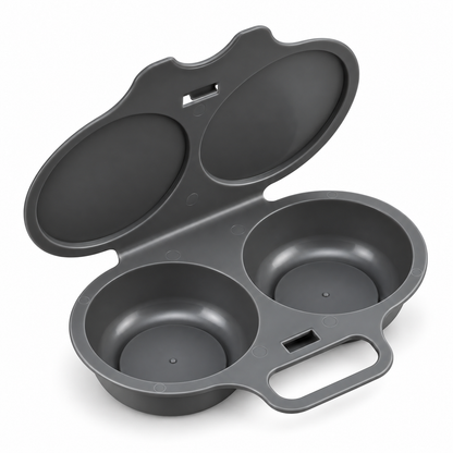 🥳 Last Day 50% OFF Buy 1 Get 1 Free ! ! ! Microwave Egg Poacher——Dual‑cavity, non‑stick & easy clean.