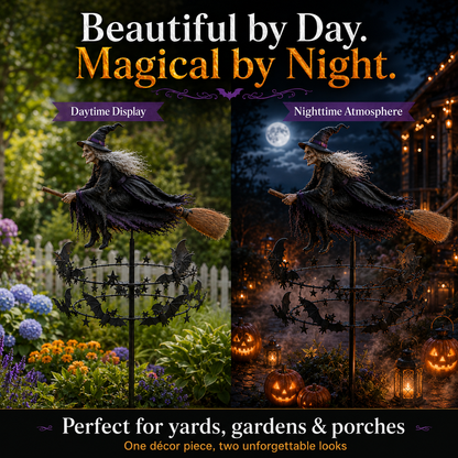 🔥Last Day 50% Off -Halloween Early Bird Special🧙‍♀️ The Enchanted Witch Garden Wind Spinner