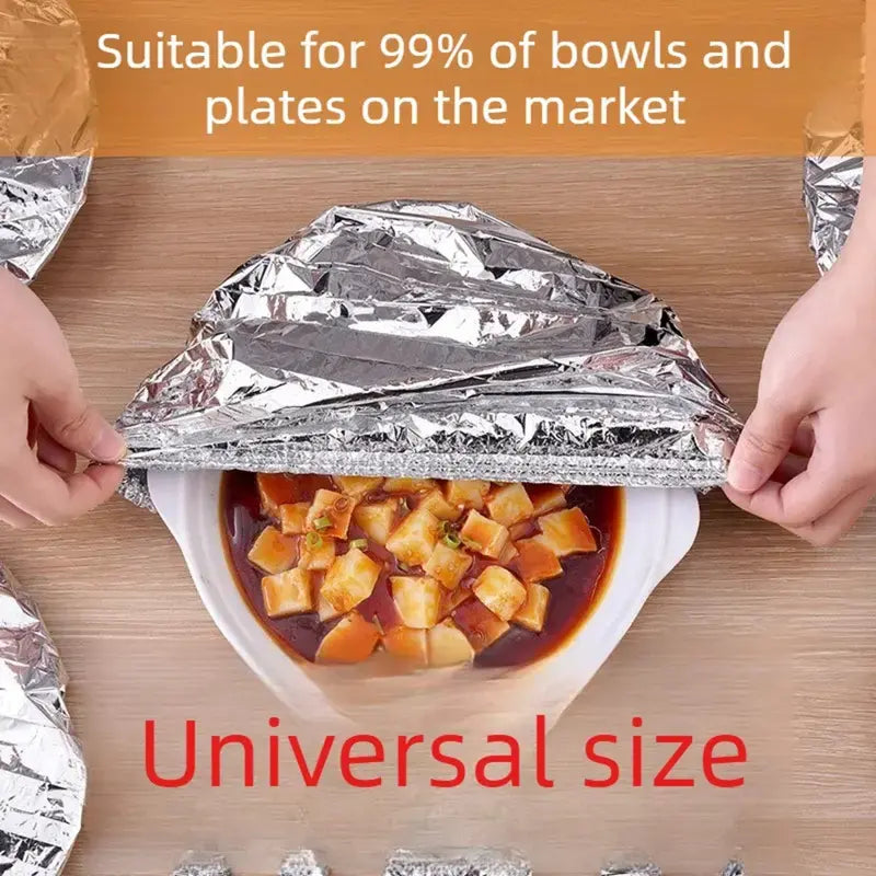 🔥LAST DAY SALE - Home dining table & food container aluminum foil heat-retaining cover