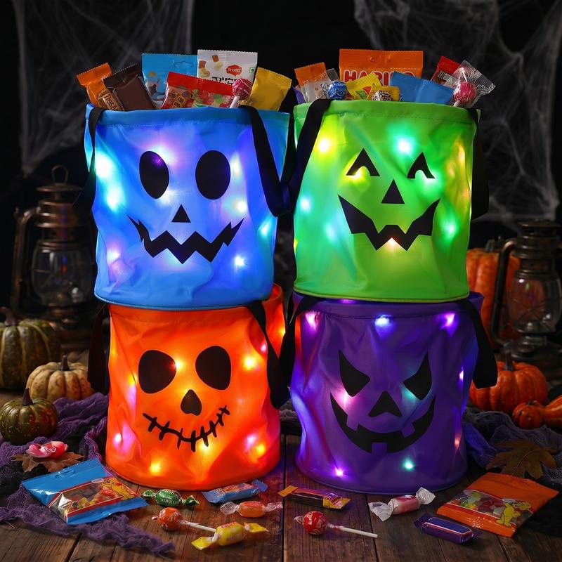 🔥 Last Day 50% OFF — 2026 New LED Glowing Pumpkin Treat Bag 🎃